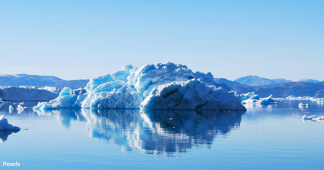 Iceberg Breaks Free Revealing a Hidden Underwater Kingdom