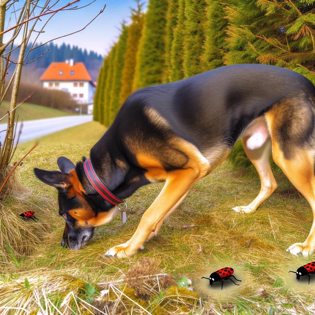 Dog sniffing for spotted lanternfly detection