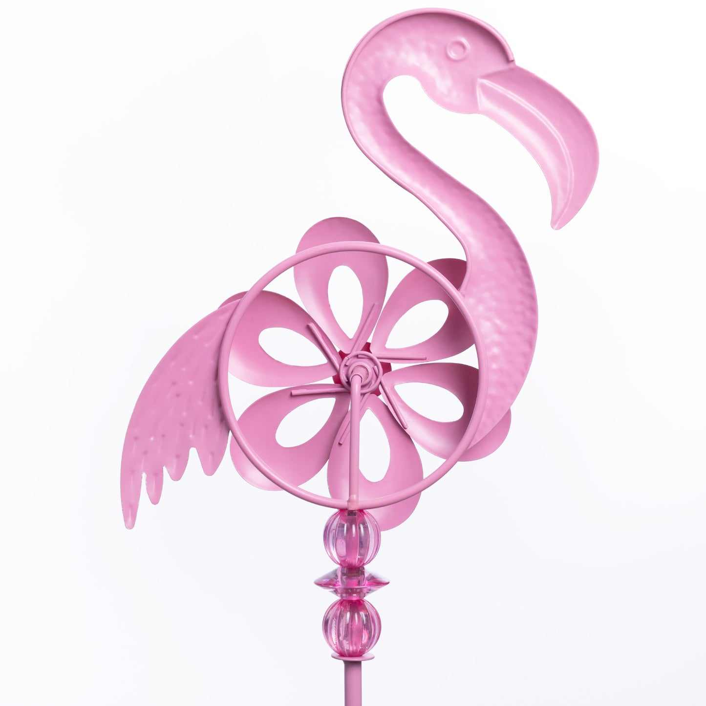 Pretty in Pink Spinning Flamingo Garden Stake