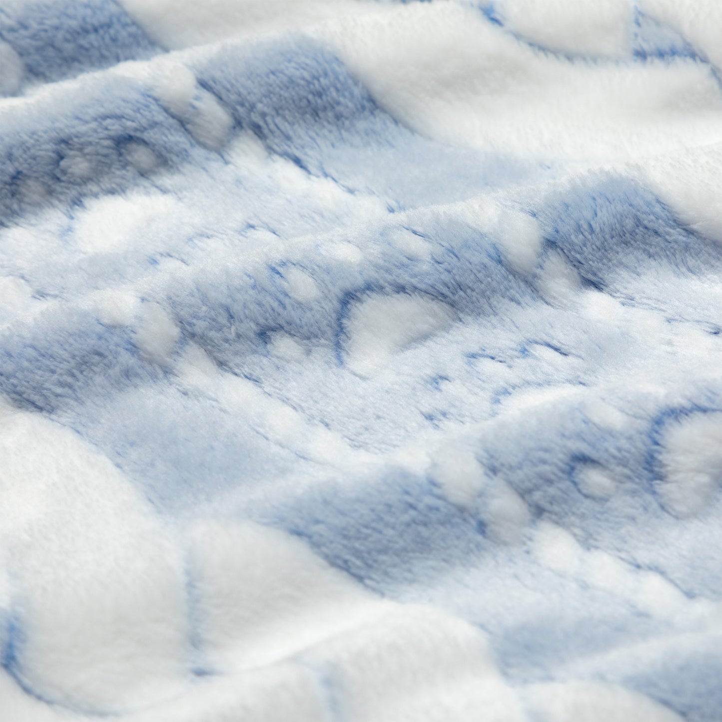 Paw Prints & Cable Fleece Blanket