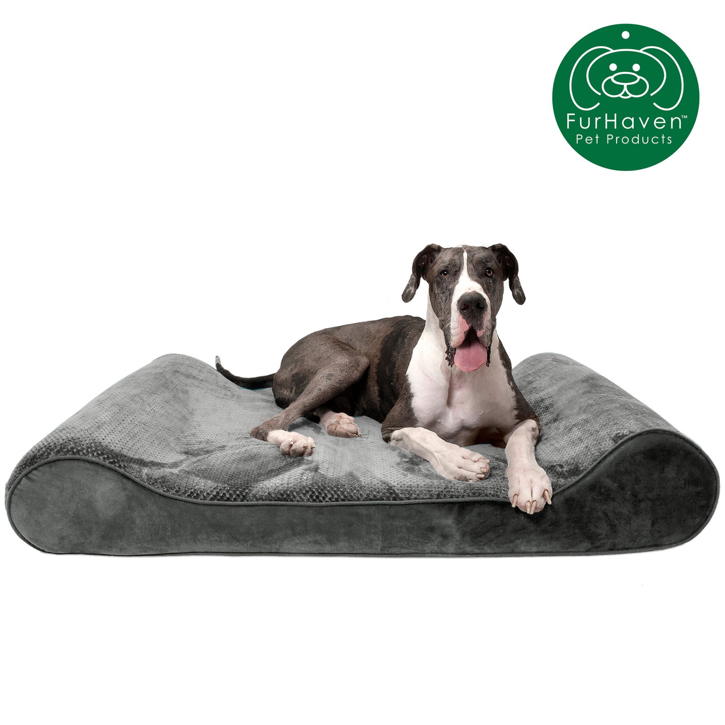 Minky Plush & Velvet Luxe Lounger Pet Bed