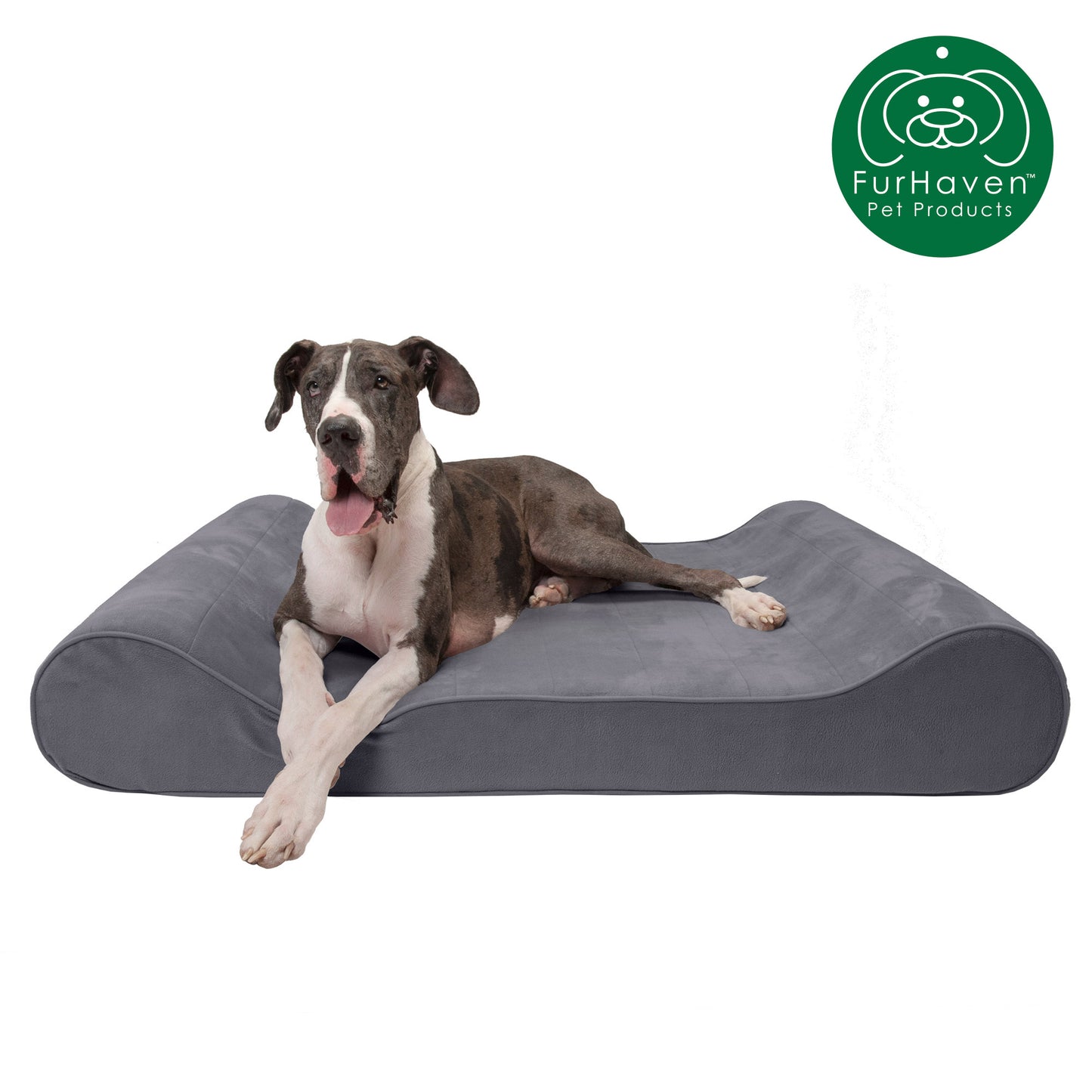FurHaven Orthopedic Microvelvet Luxe Lounger Pet Bed