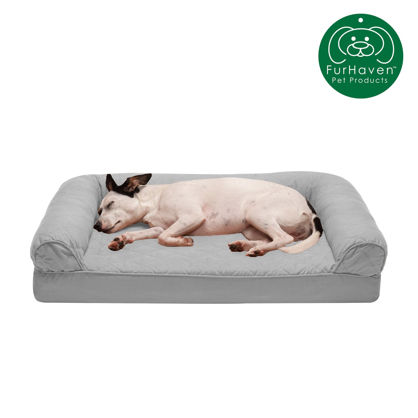 Orthopedic Quilted Sofa-Style Couch Pet Bed