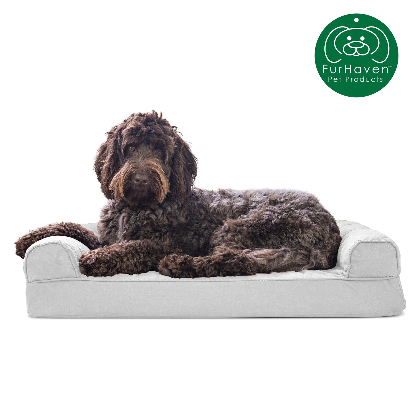 Memory Foam Quilted Sofa-Style Pet Bed