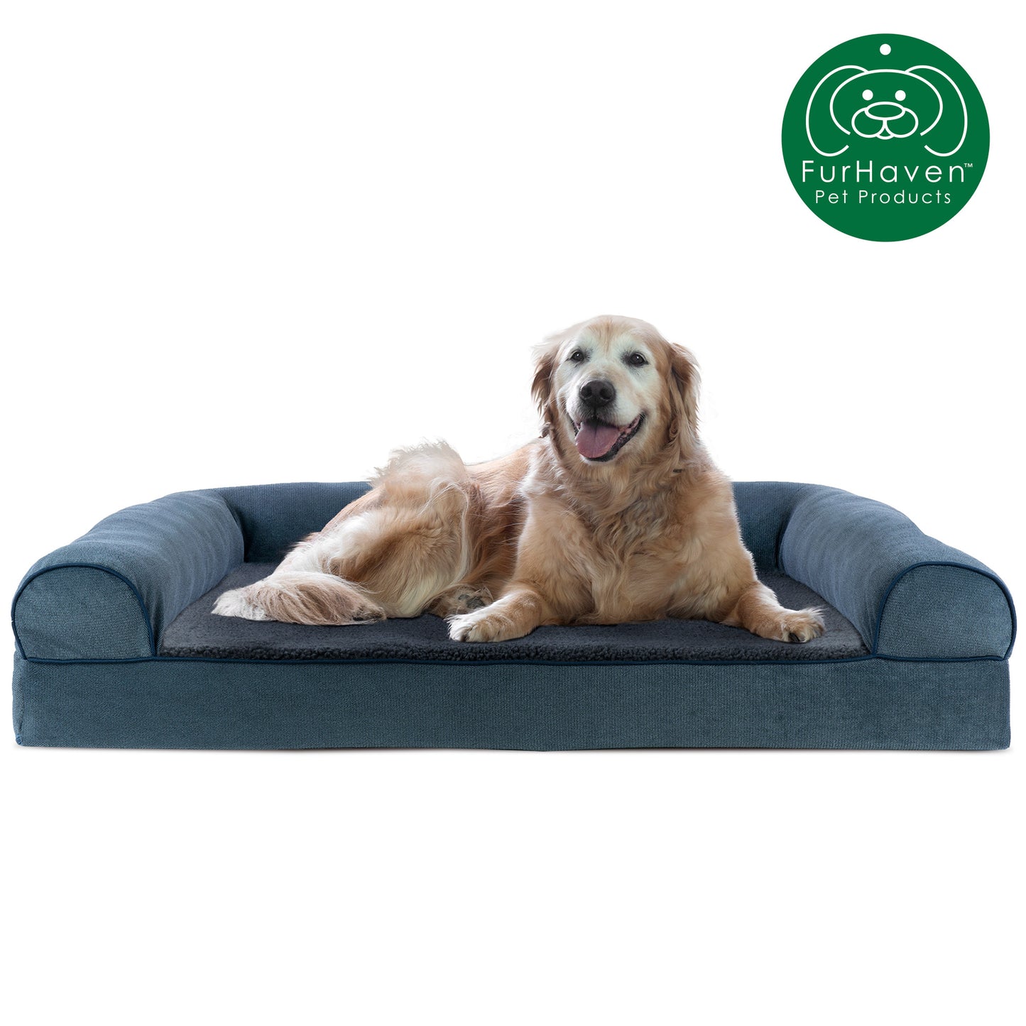 Faux Fleece & Chenille Orthopedic Sofa-Style Pet Bed