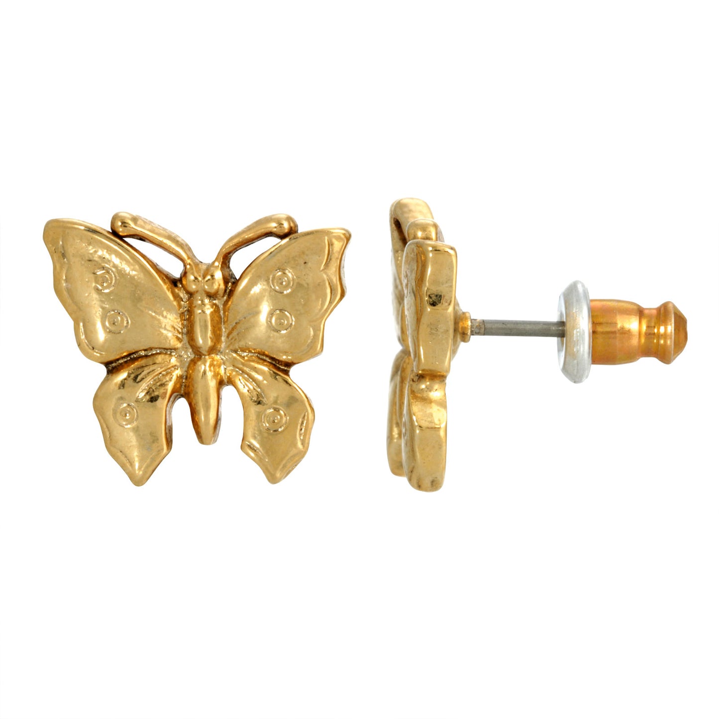 1928 Jewelry® Gold Tone Petite Butterfly Post Earrings