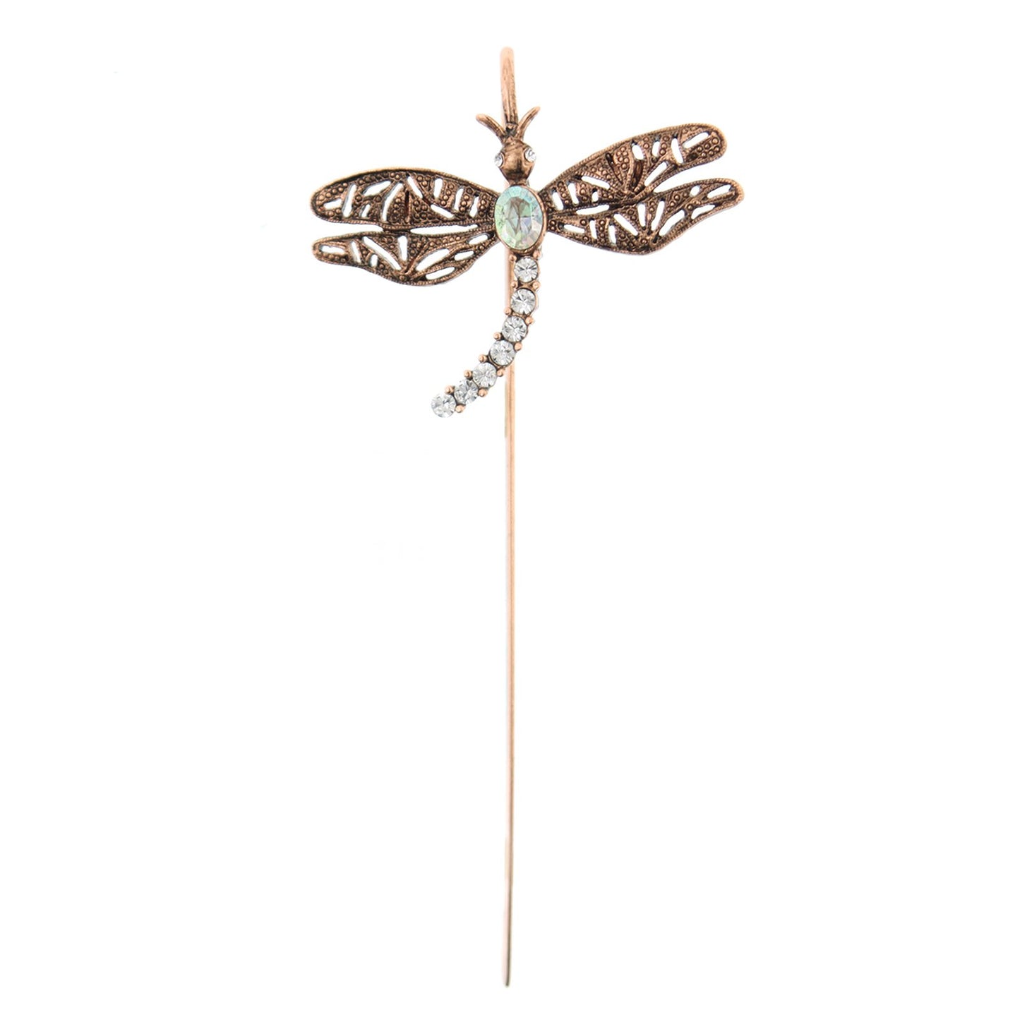 1928 Jewelry® Copper-Tone Crystal Dragonfly Bookmark