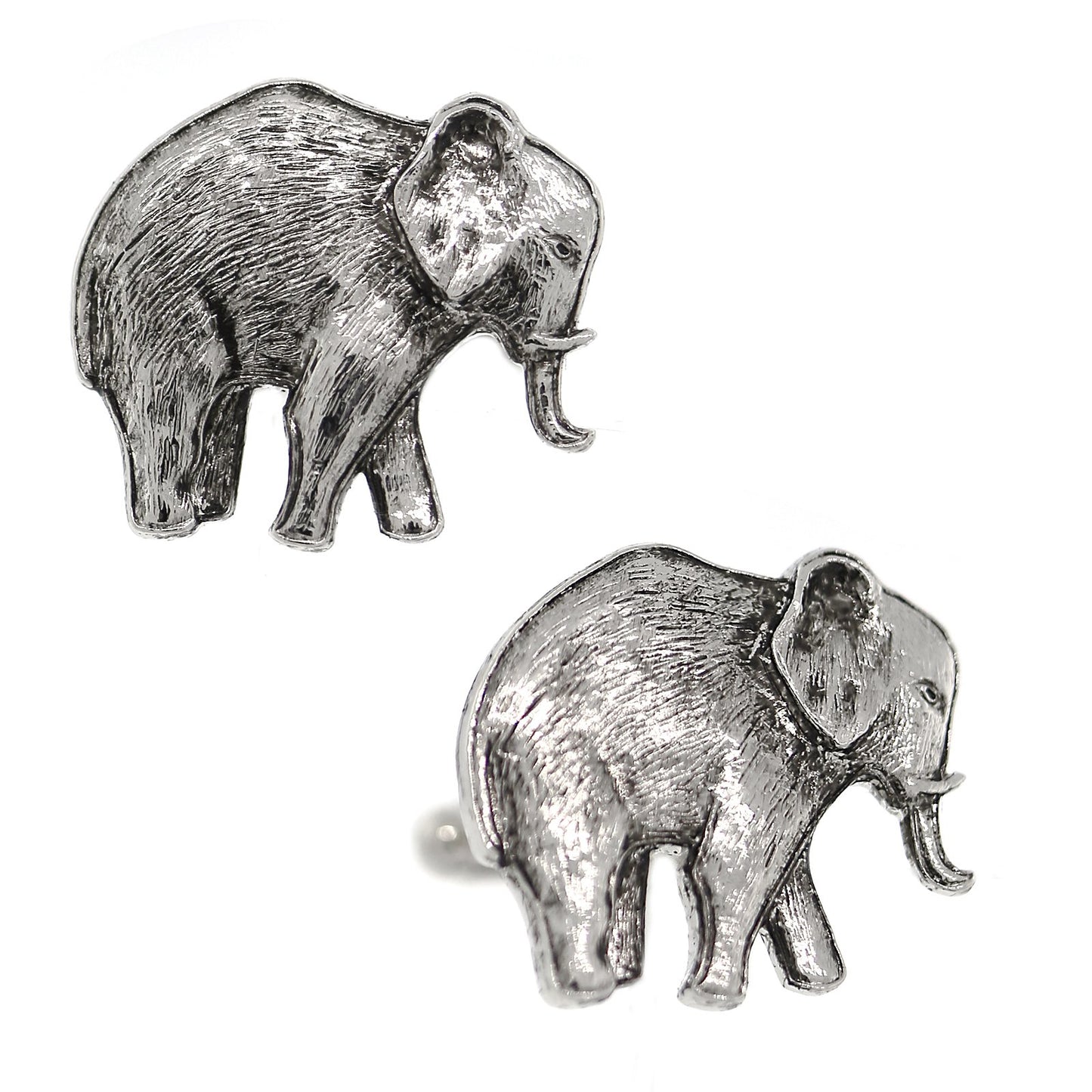 1928 Jewelry® Silver-Tone Elephant Cufflinks