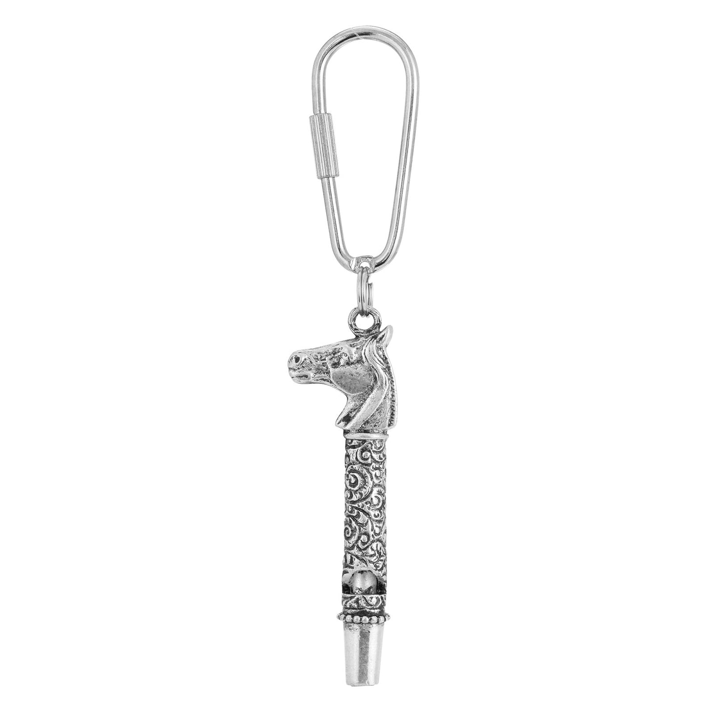 1928 Jewelry® Pewter Horse Whistle Key Fob