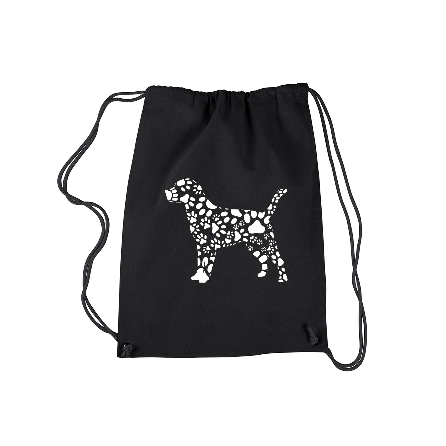 Dog Paw Prints - Drawstring Backpack