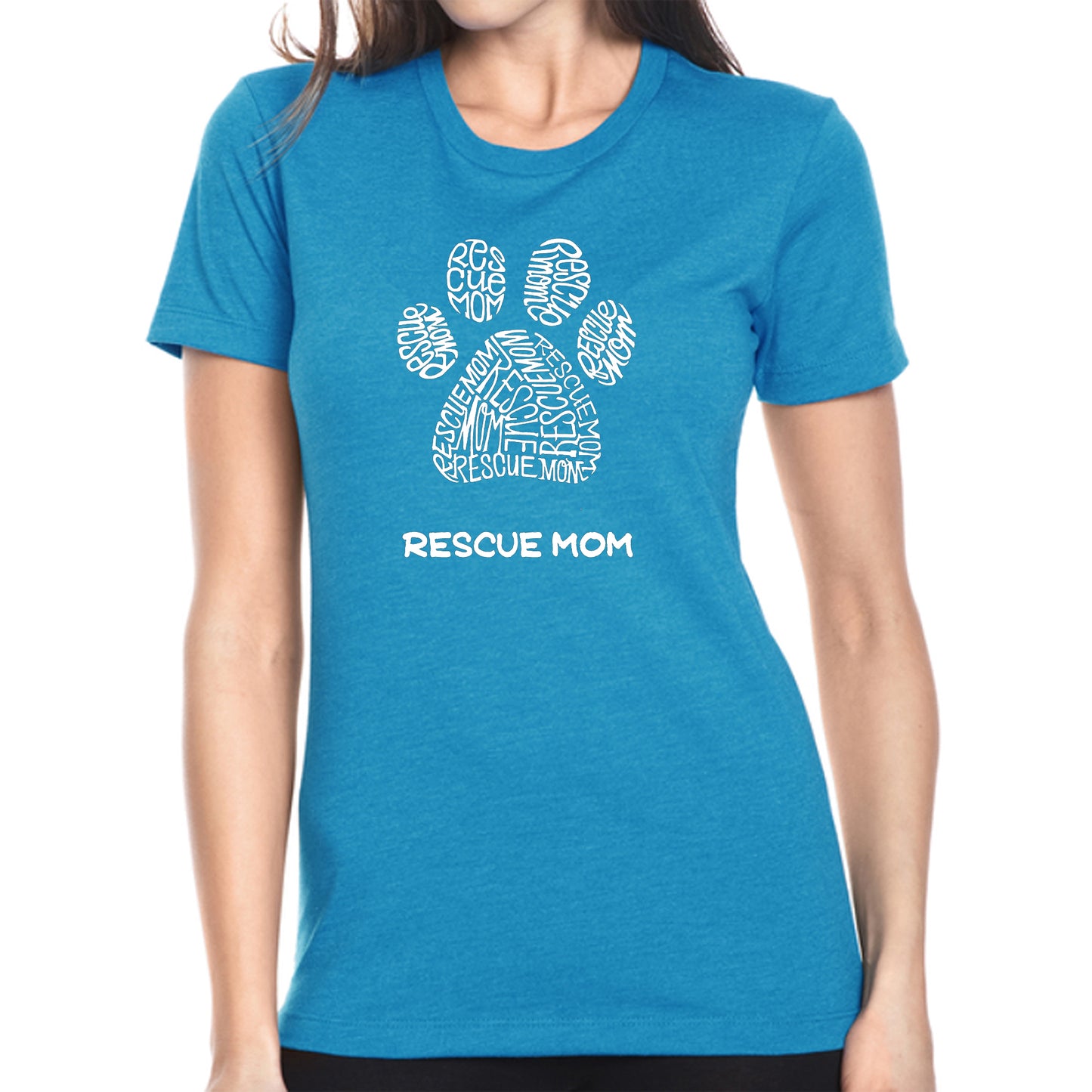 Rescue Mom - Women's Premium Blend Word Art T-Shirt