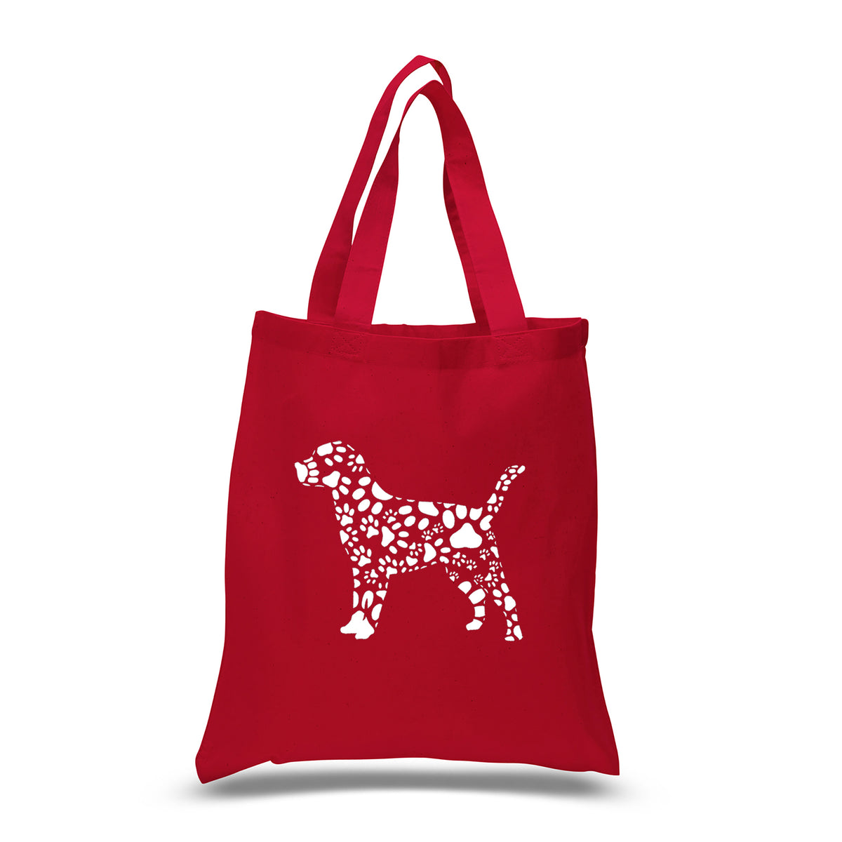 Dog Paw Prints - Small Word Art Tote Bag