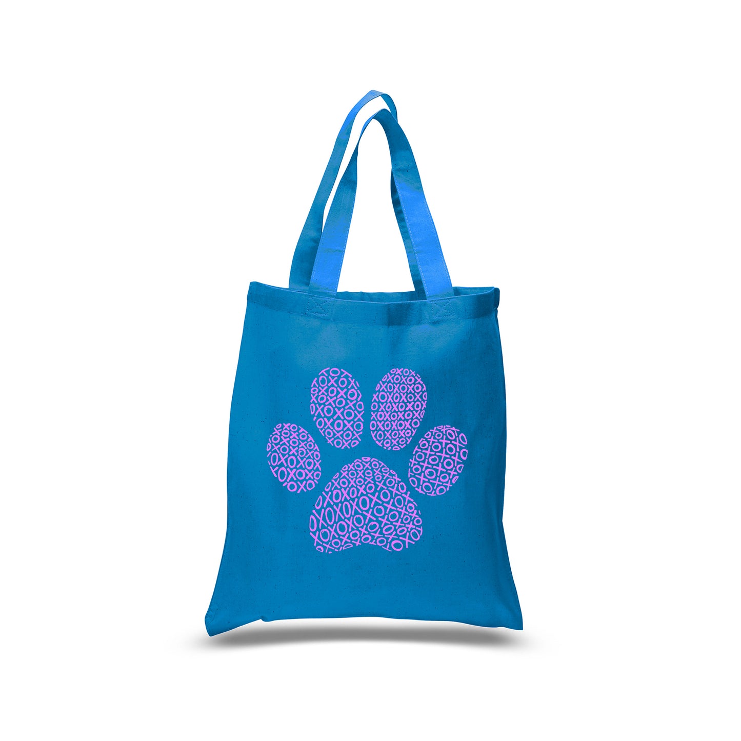 XOXO Dog Paw - Small Word Art Tote Bag