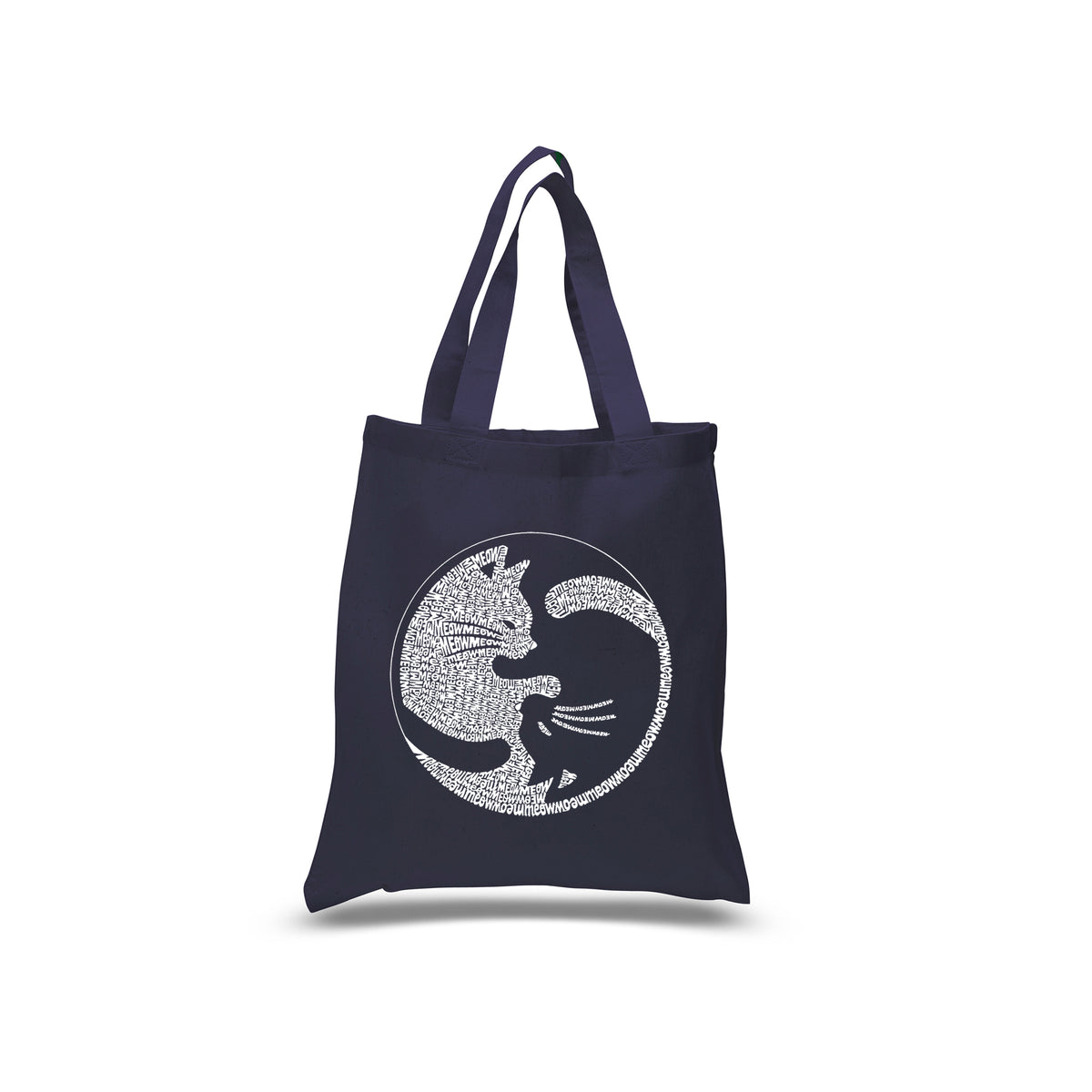 Yin Yang Cat - Small Word Art Tote Bag