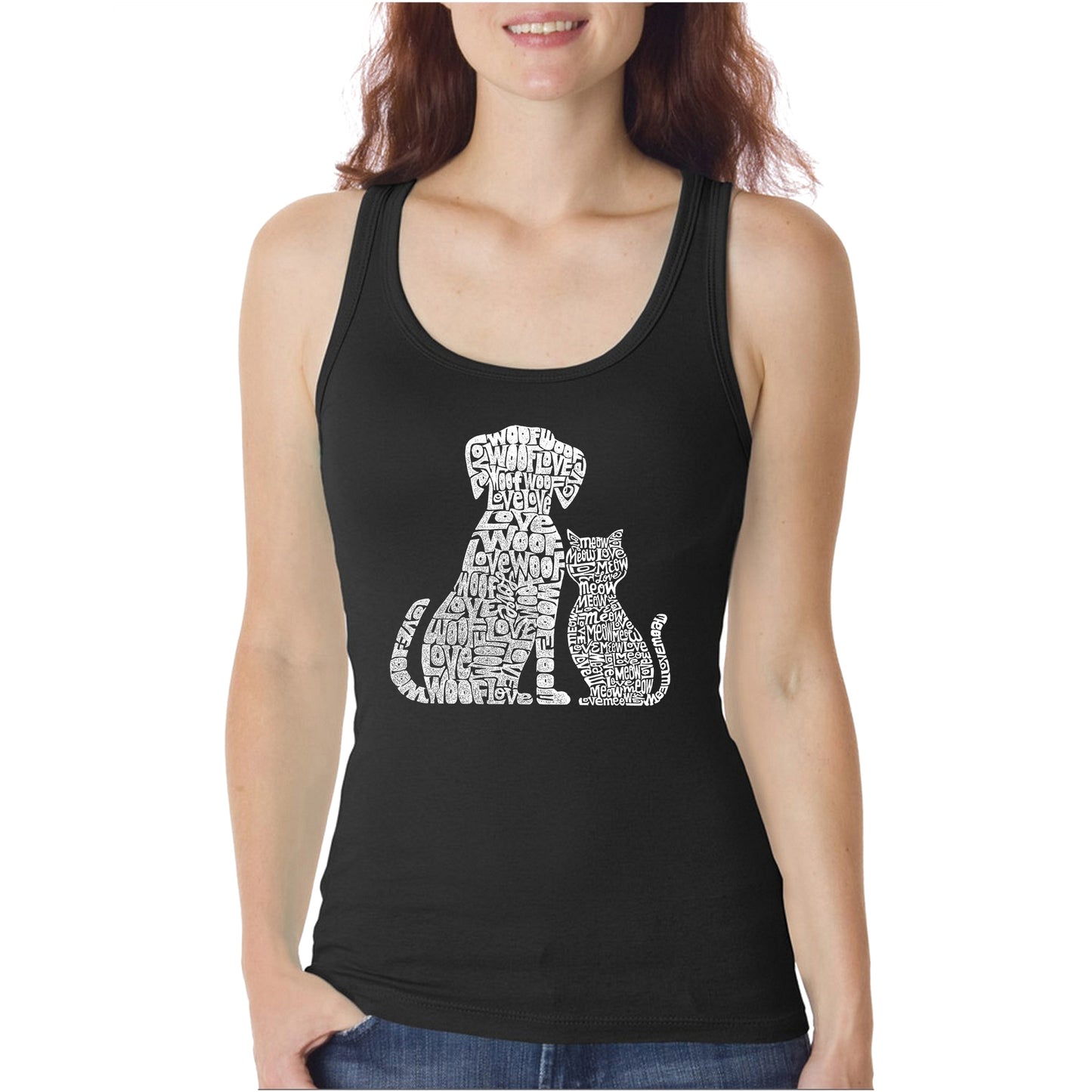 Dogs and Cats - Women's Word Art Tank Top