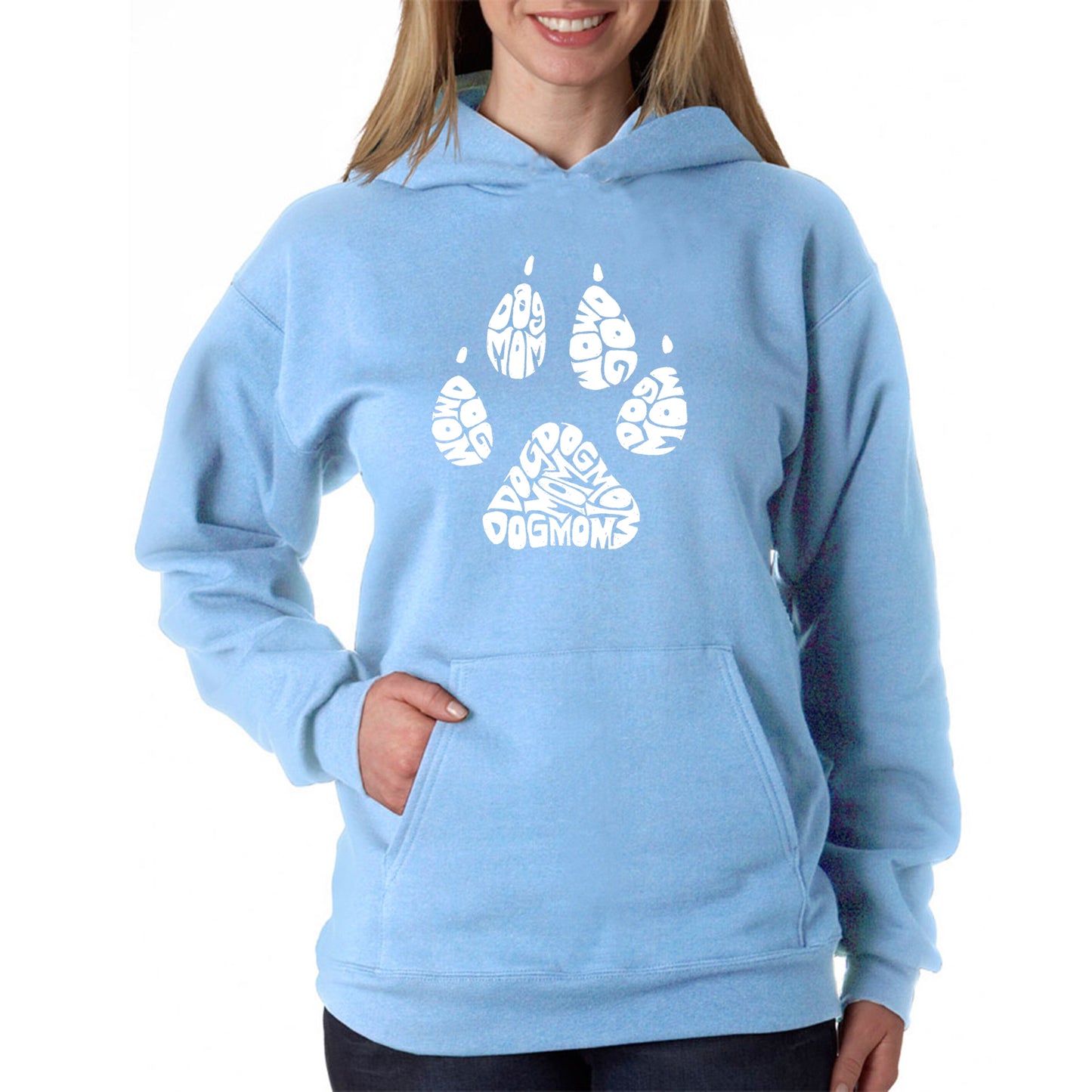 Dog Mom - Women's Word Art Hooded Sweatshirt