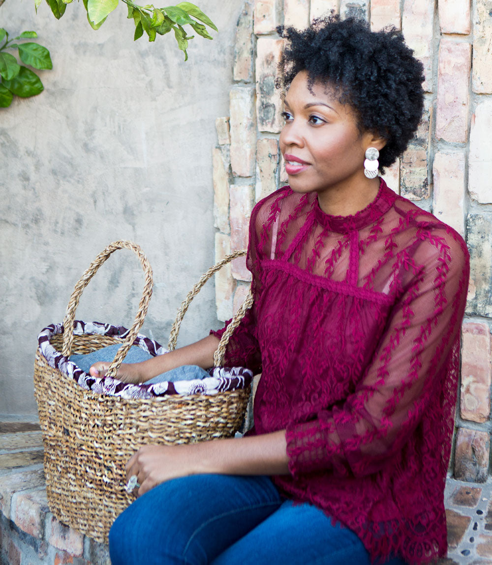 Sari Wrap Shopping Basket