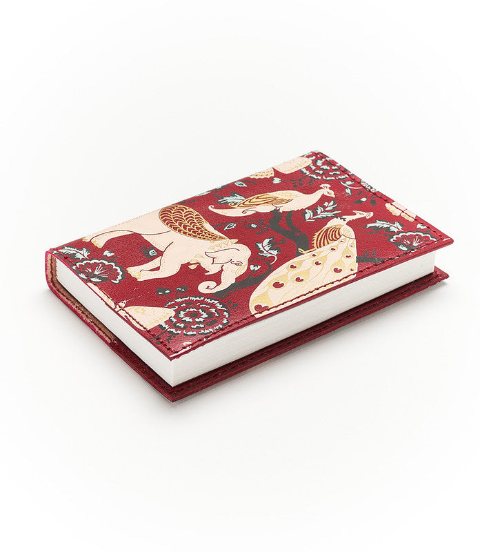 Fauna Leather Journal - Red Garden