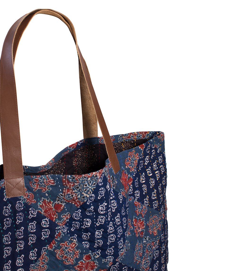 Kantha Diamond Tote