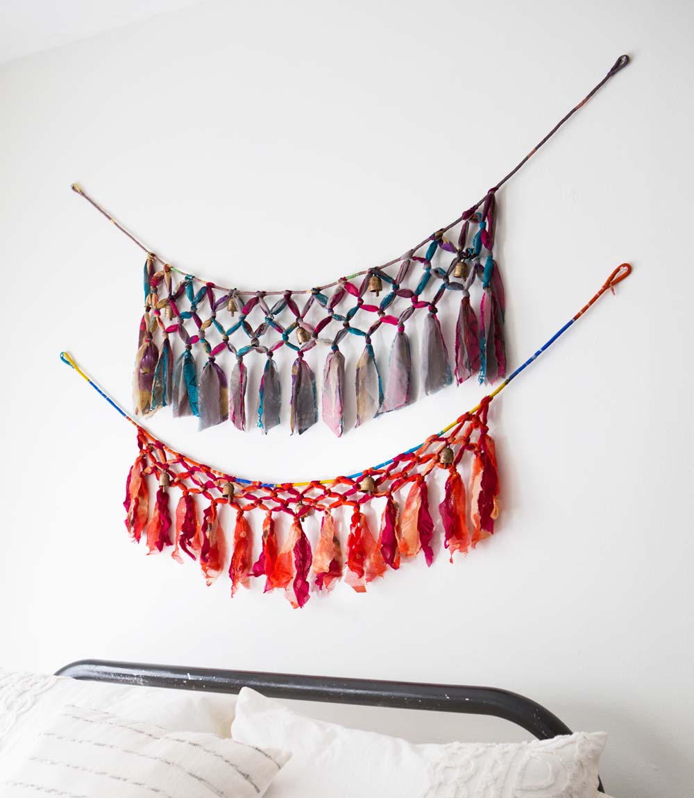 Sari and Song Macrame Garland