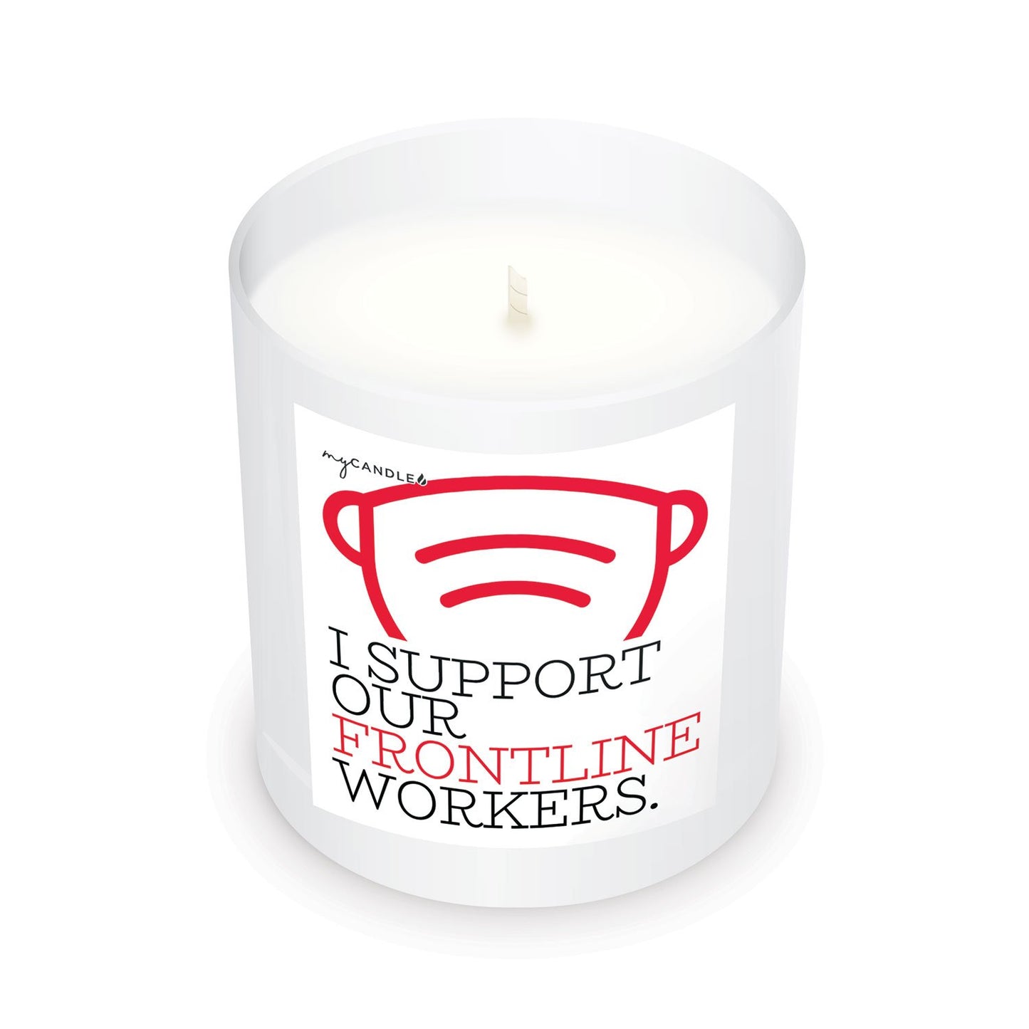 I Support Our Frontline Workers Candle