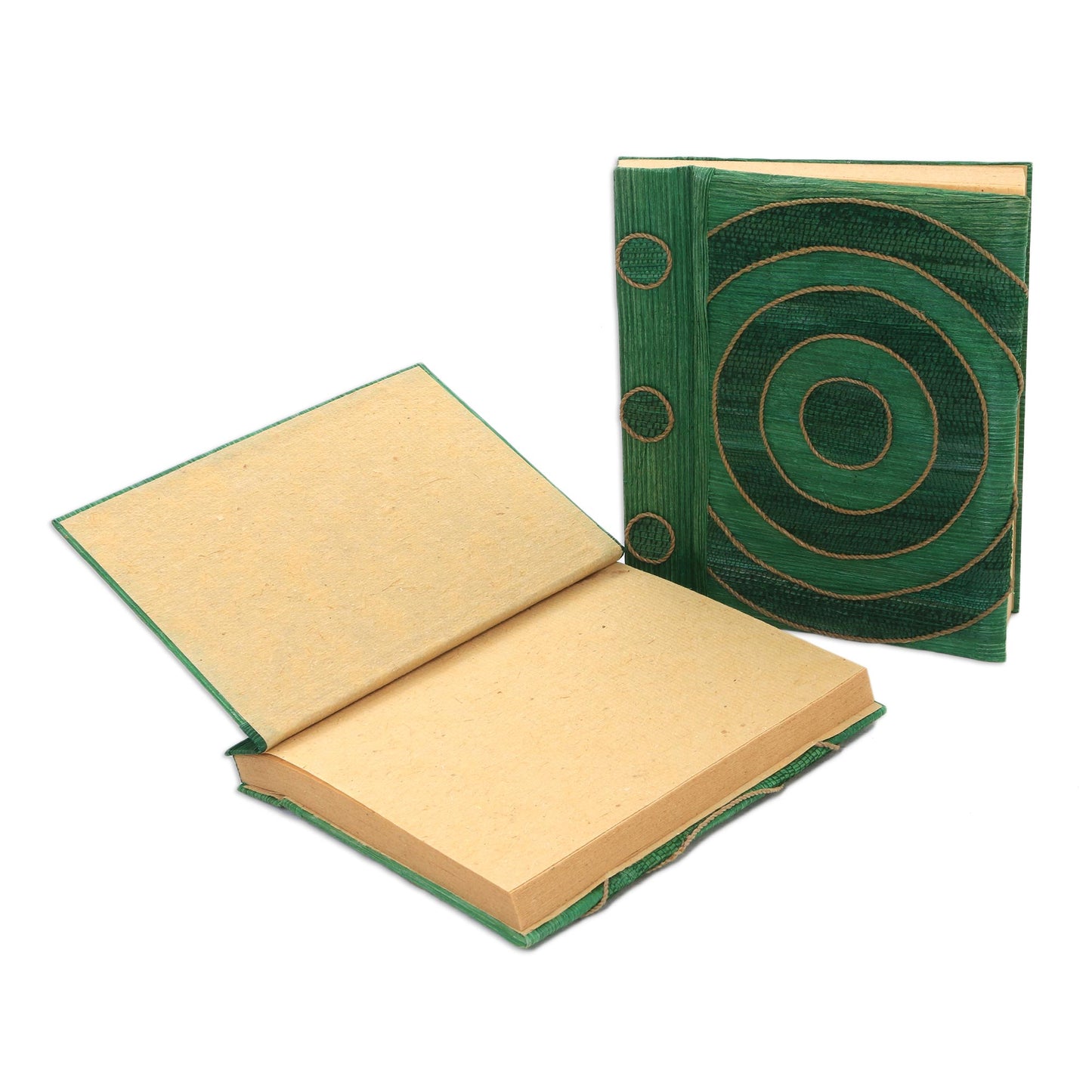 Hypnotic Turquoise Rice Paper Notebooks (Pair)
