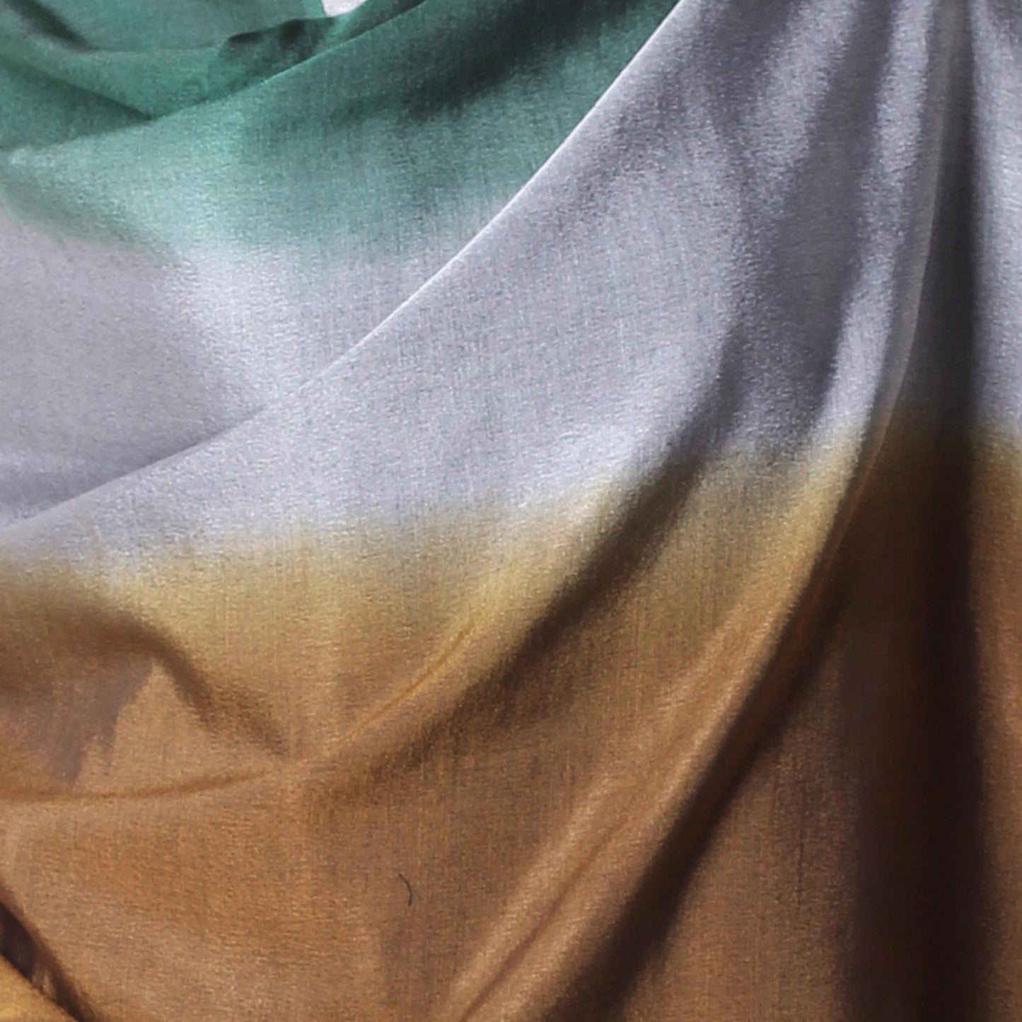 Shimmering Earth Silk Wool Blend Handcrafted Wrap Shawl