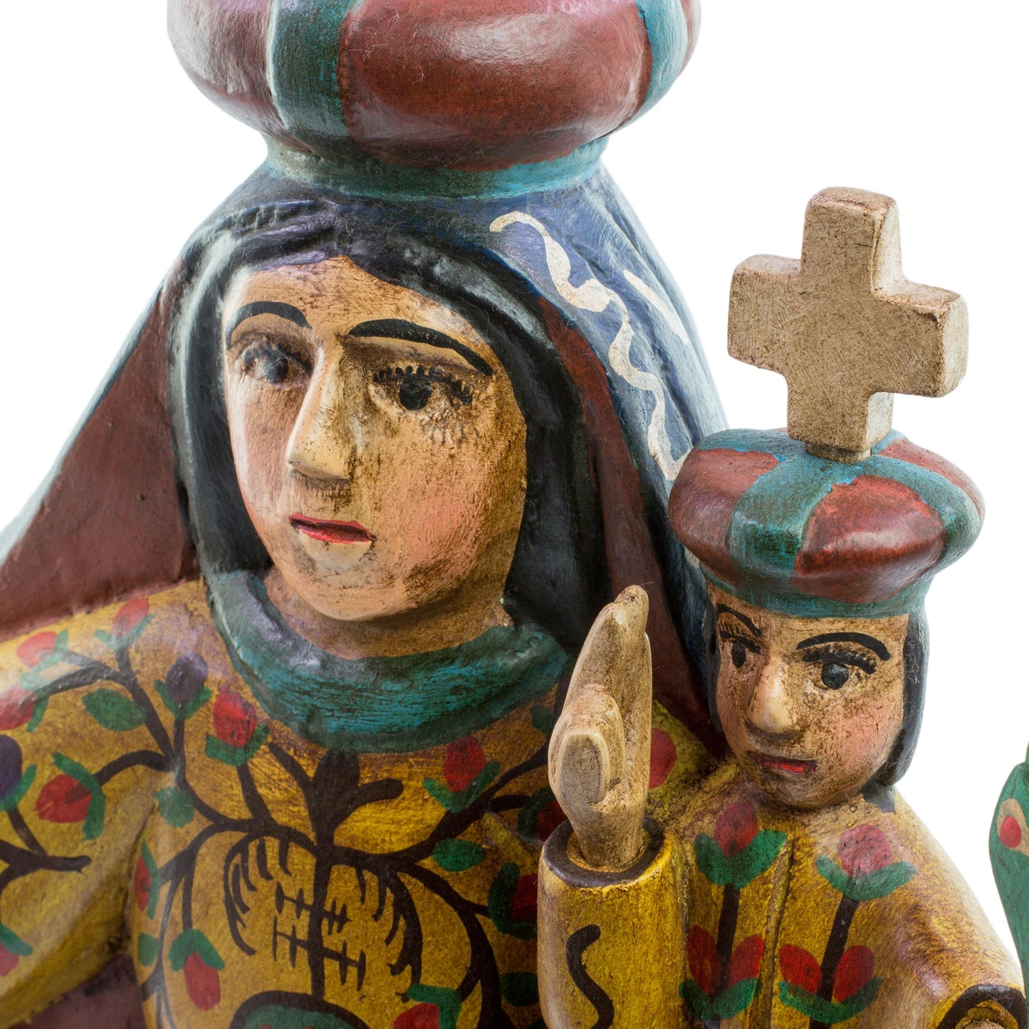 Our Lady of Candelaria Handcrafted Religious Wood Sculpture