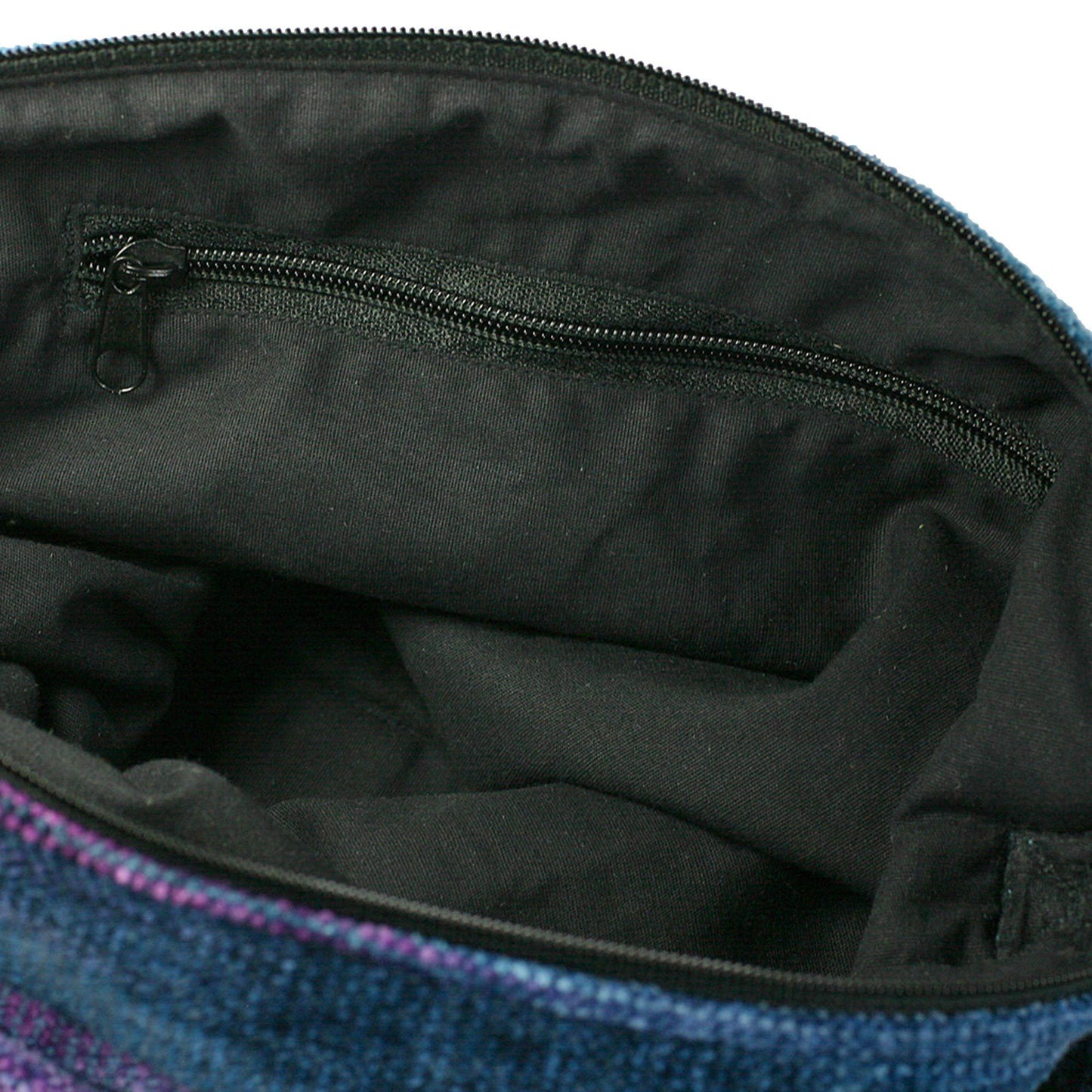 NOVICA - Blue Bamboo Chenille Shoulder Bag