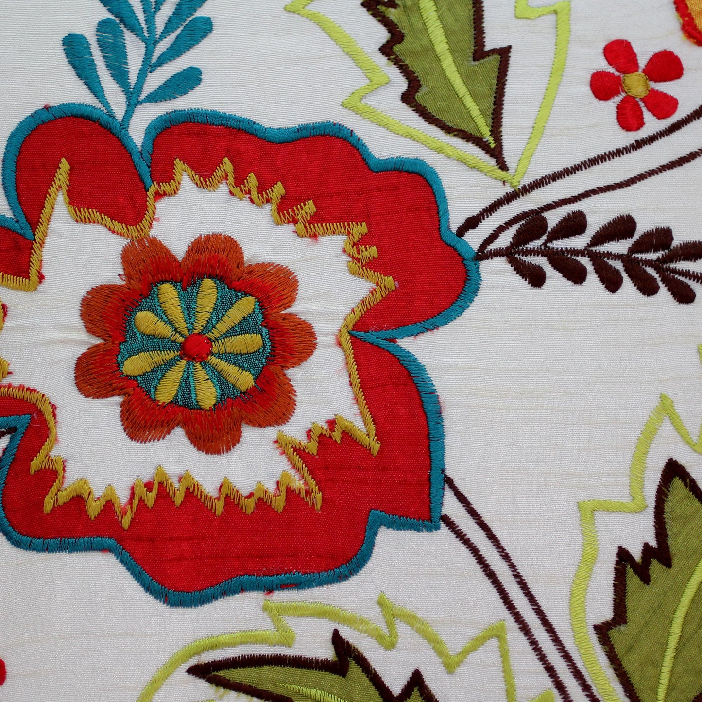 Floral Celebration Hand Made Floral Applique Cushion Cover