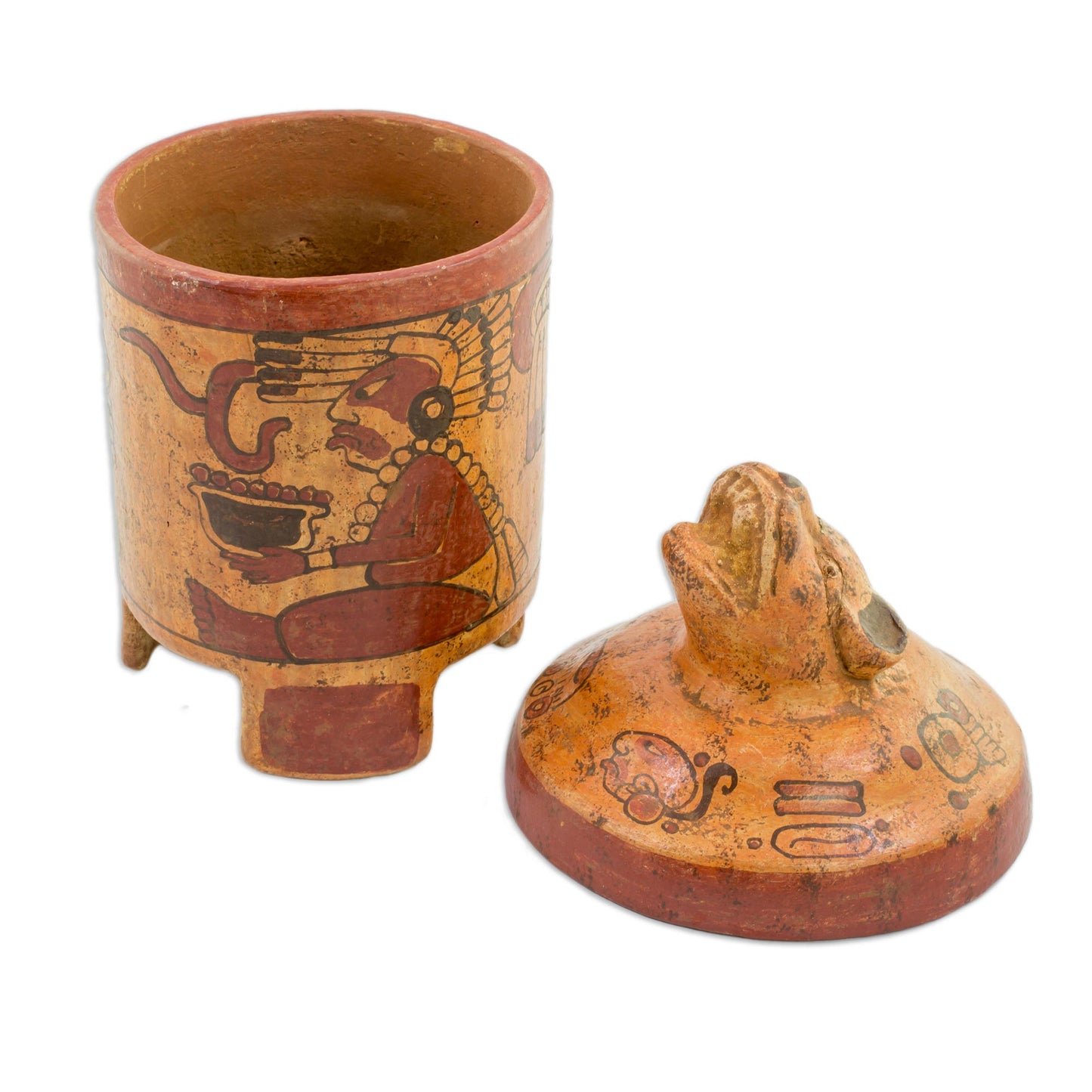 Pibil Jaguar Ceramic Vessel