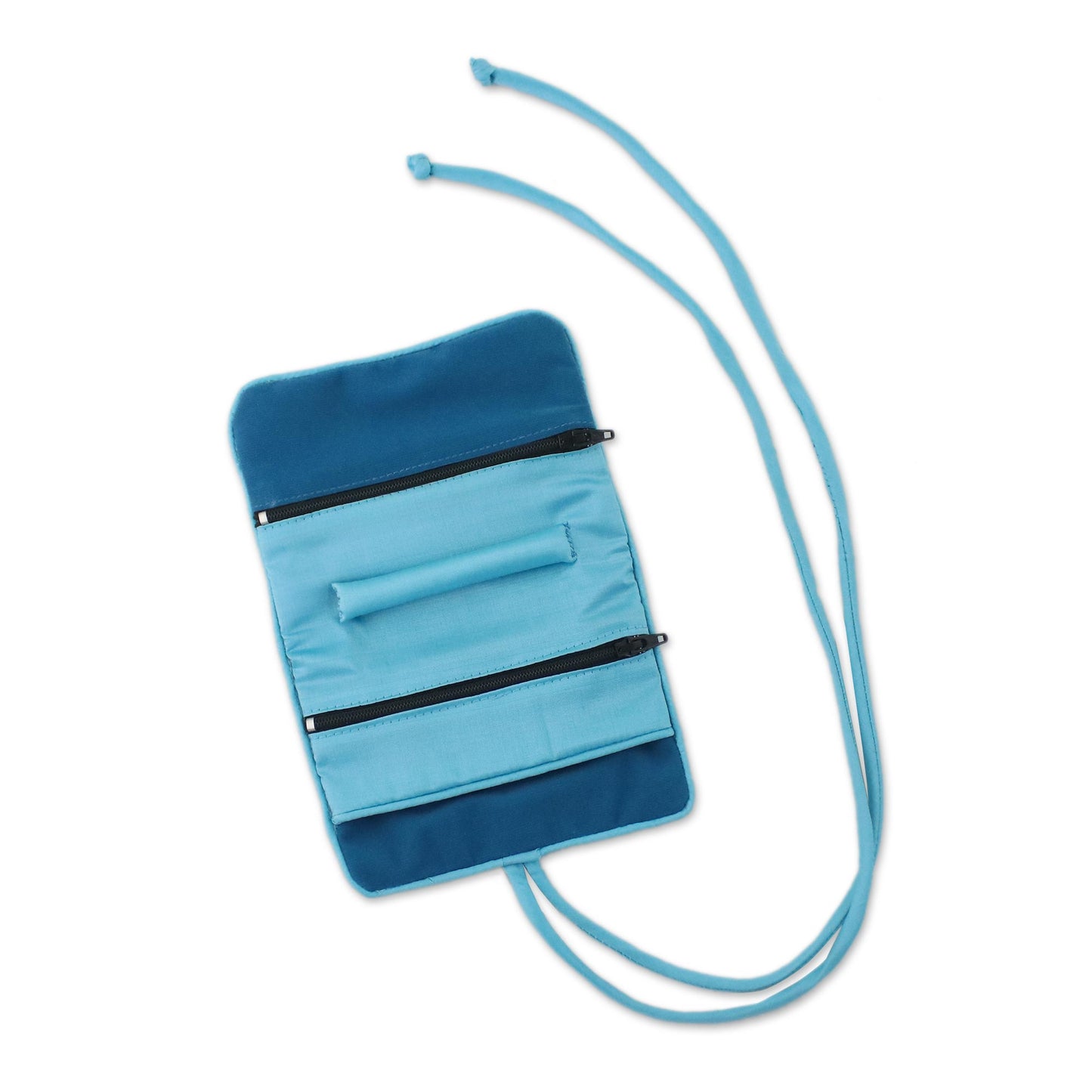 Lisu Sky Fantasy Artisan Crafted Hill Tribe Applique Jewelry Roll