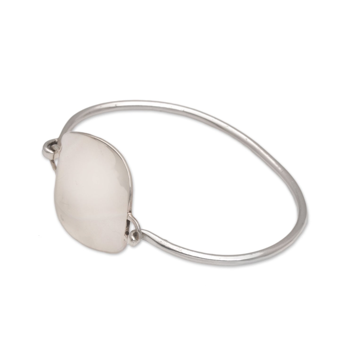 Hopeful Reflection Handcrafted Sterling Silver Pendant Bracelet from Bali