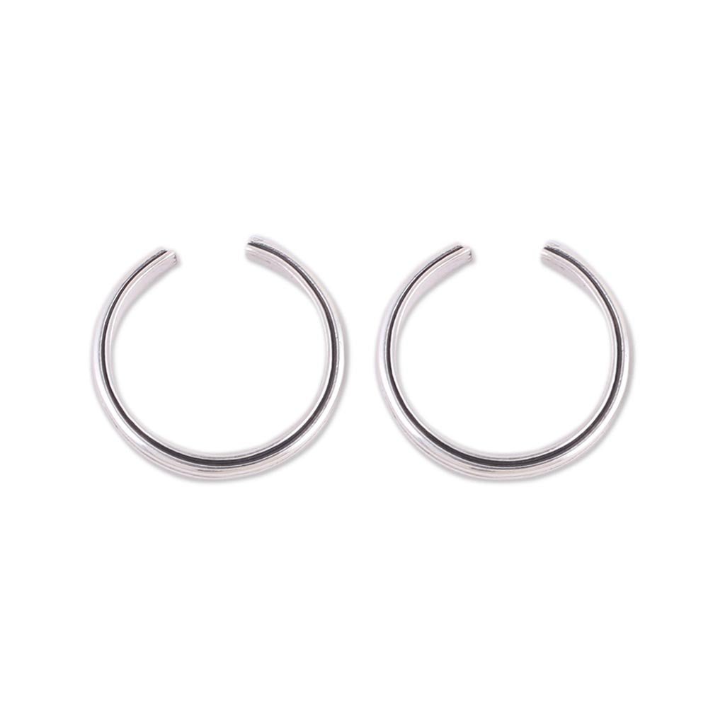 Sleek Lines Sleek Band Style Toe Rings in Sterling Silver (Pair)