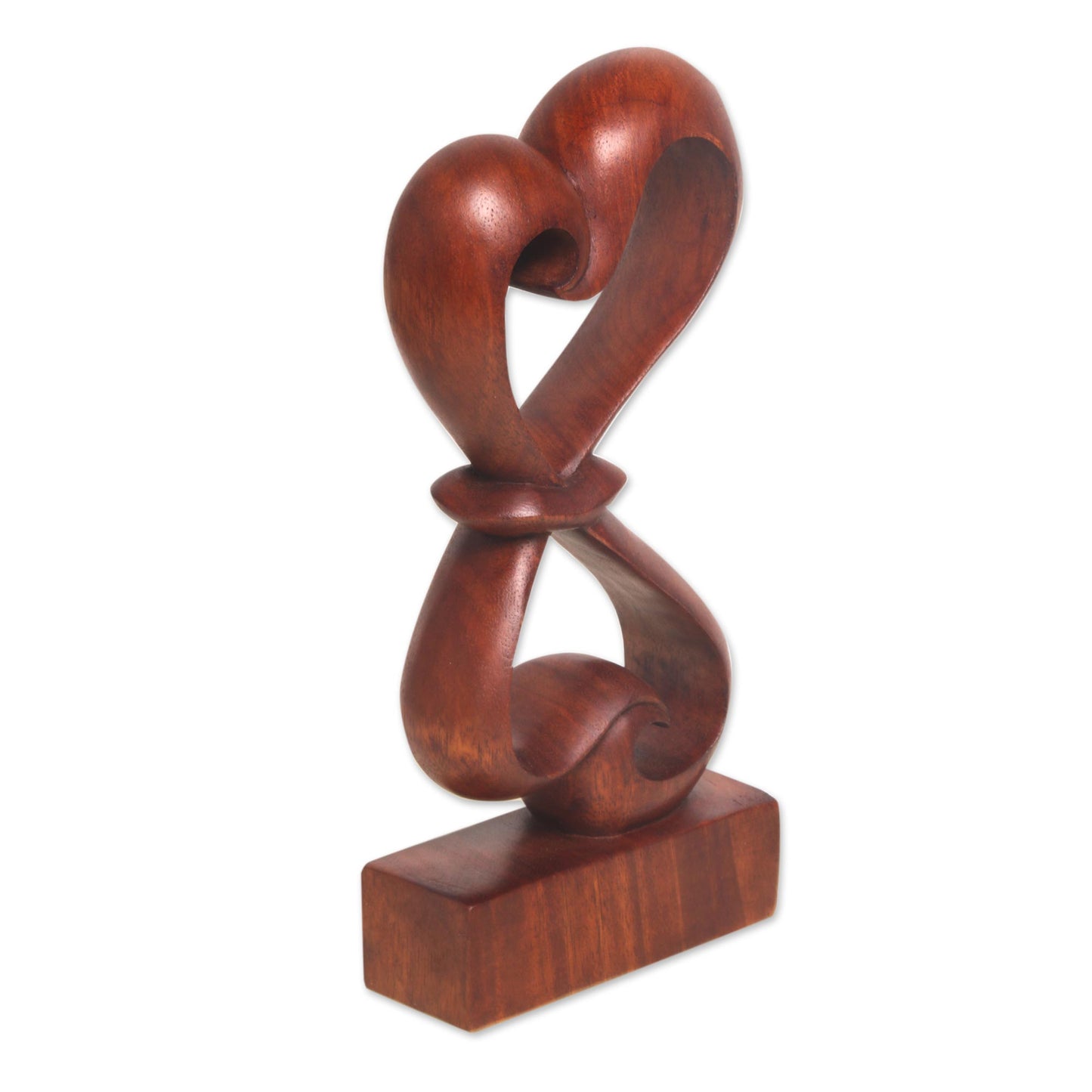 Heartfelt Abstract Wood Sculpture