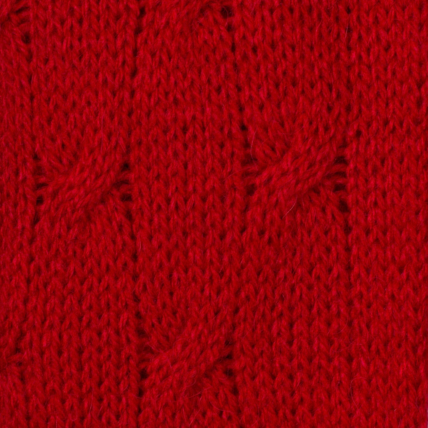 Soft Winter Red Knit Scarf