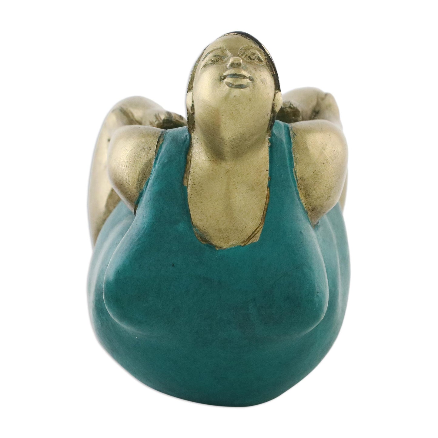 Bow Pose Brass Bow Pose Yoga Figurine from Thailand