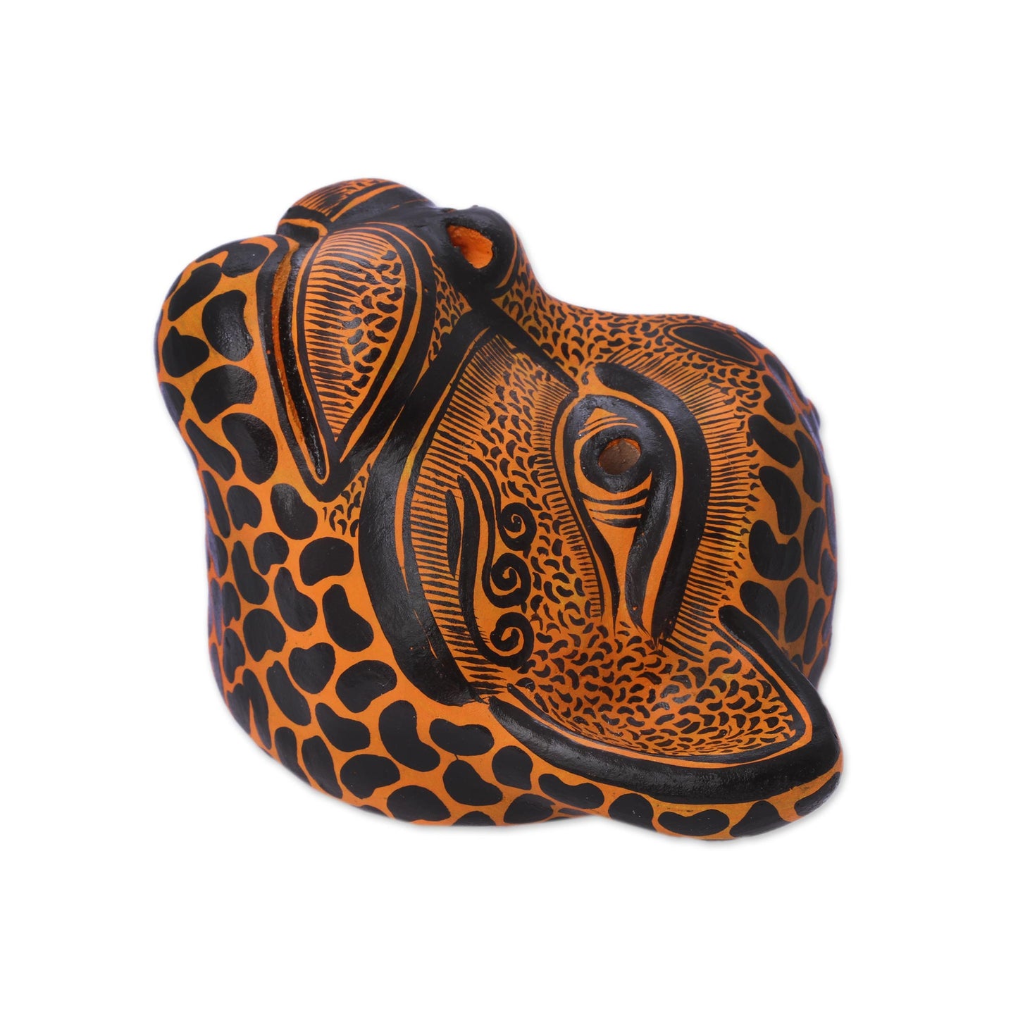 Watchful Jaguar Ceramic Mask