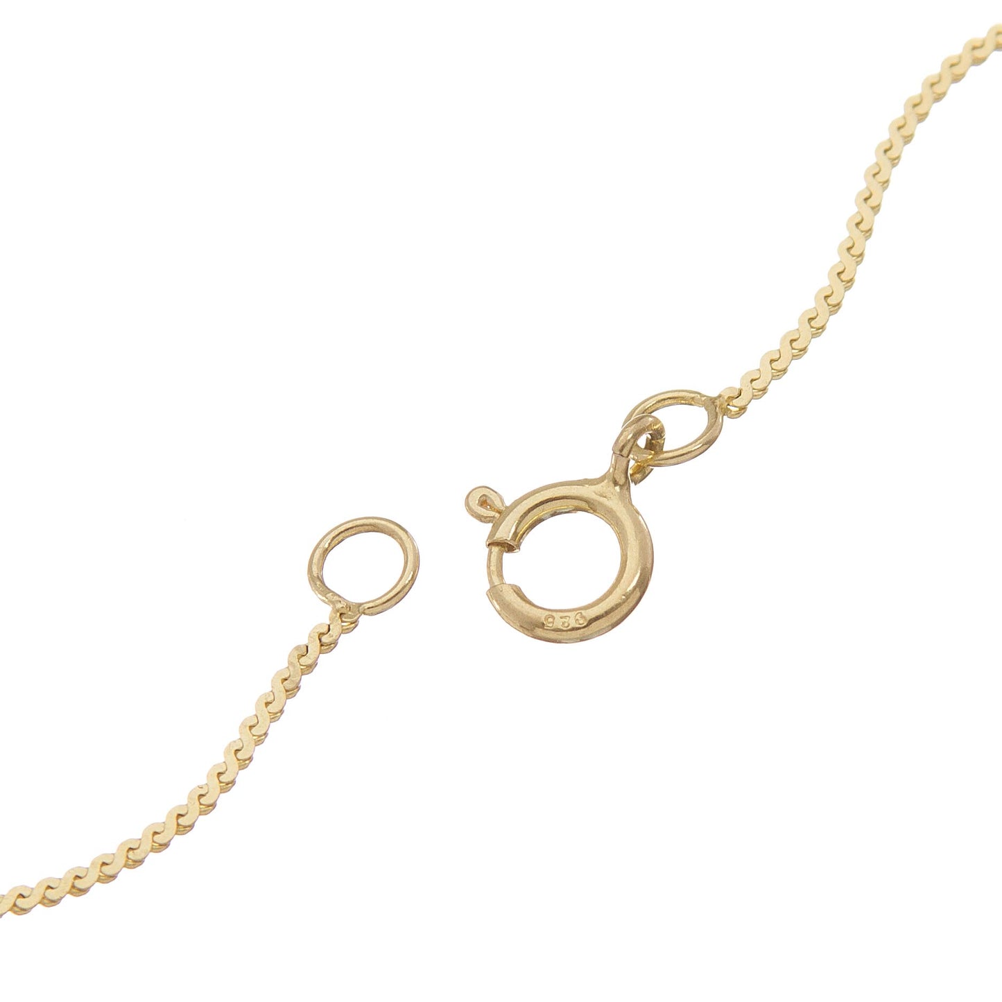 Golden Circle Quartz Gold Plated Silver Pendant Necklace
