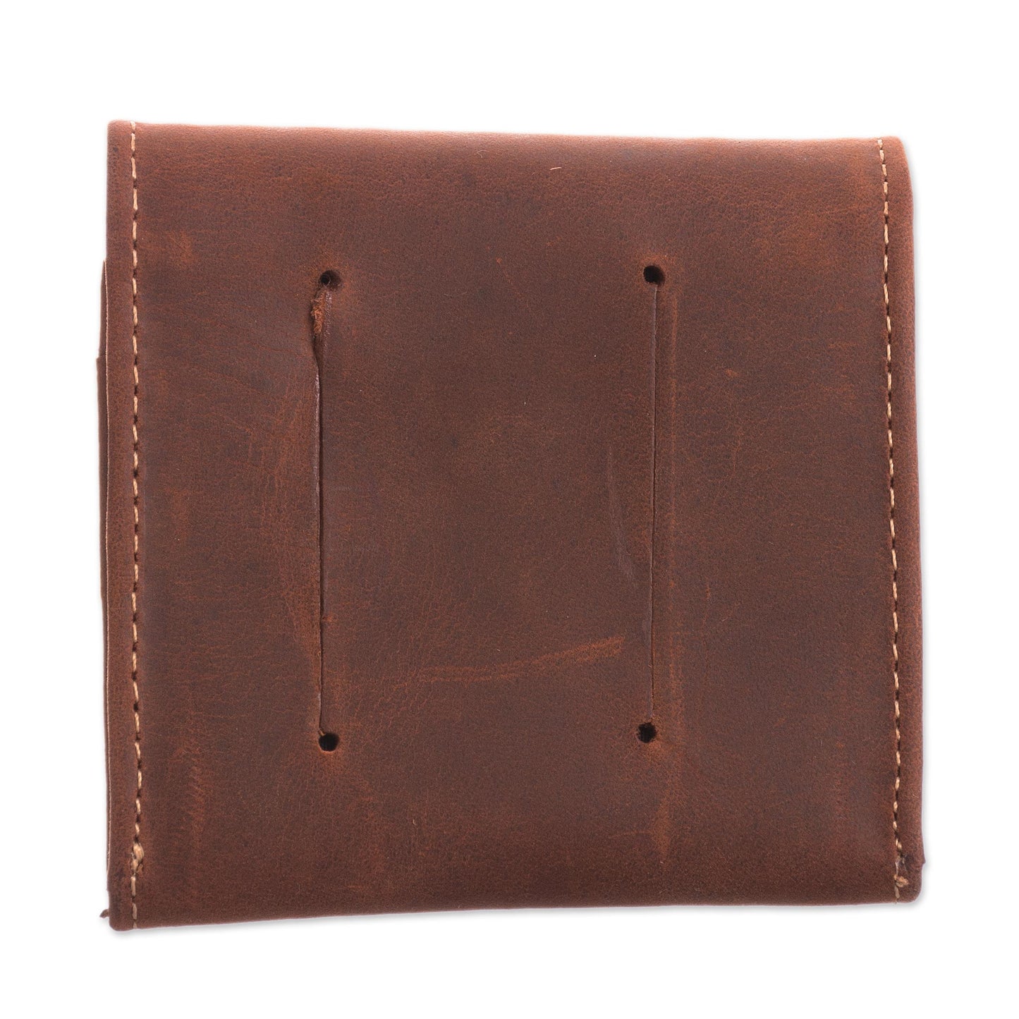 Esquire in Dark Brown Men's Two Compartment Dark Brown Leather Coin Wallet