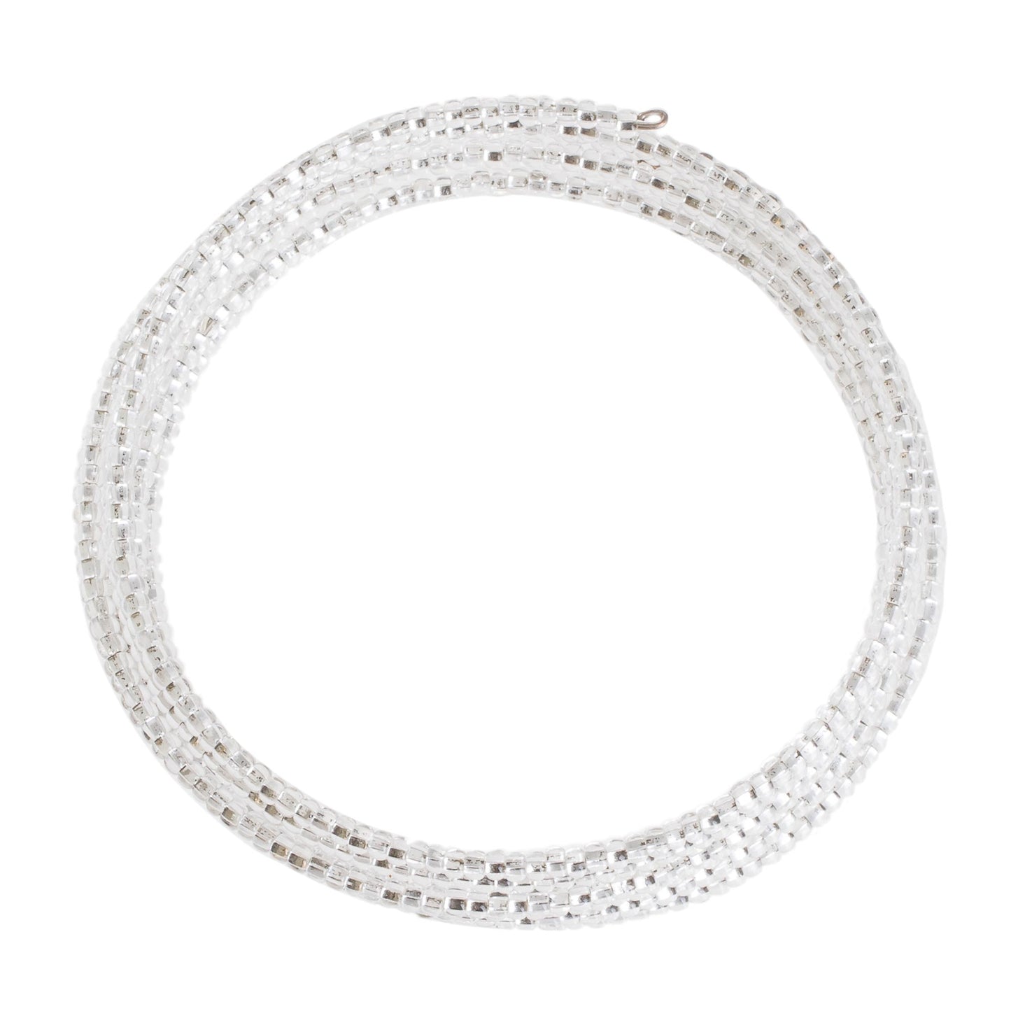 Brilliance of the Moon Glass Beaded Wrap Bracelet from Guatemala