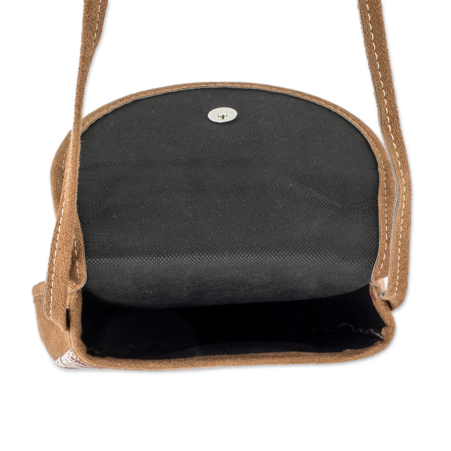 Sweet Spring Striped Pattern Hand Woven Cotton Sling Bag