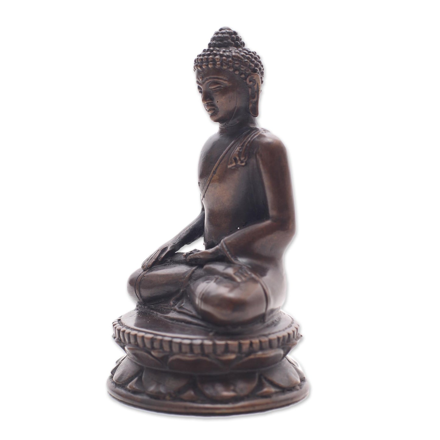 Earth Witness Bronze Statuette of Balinese Buddha