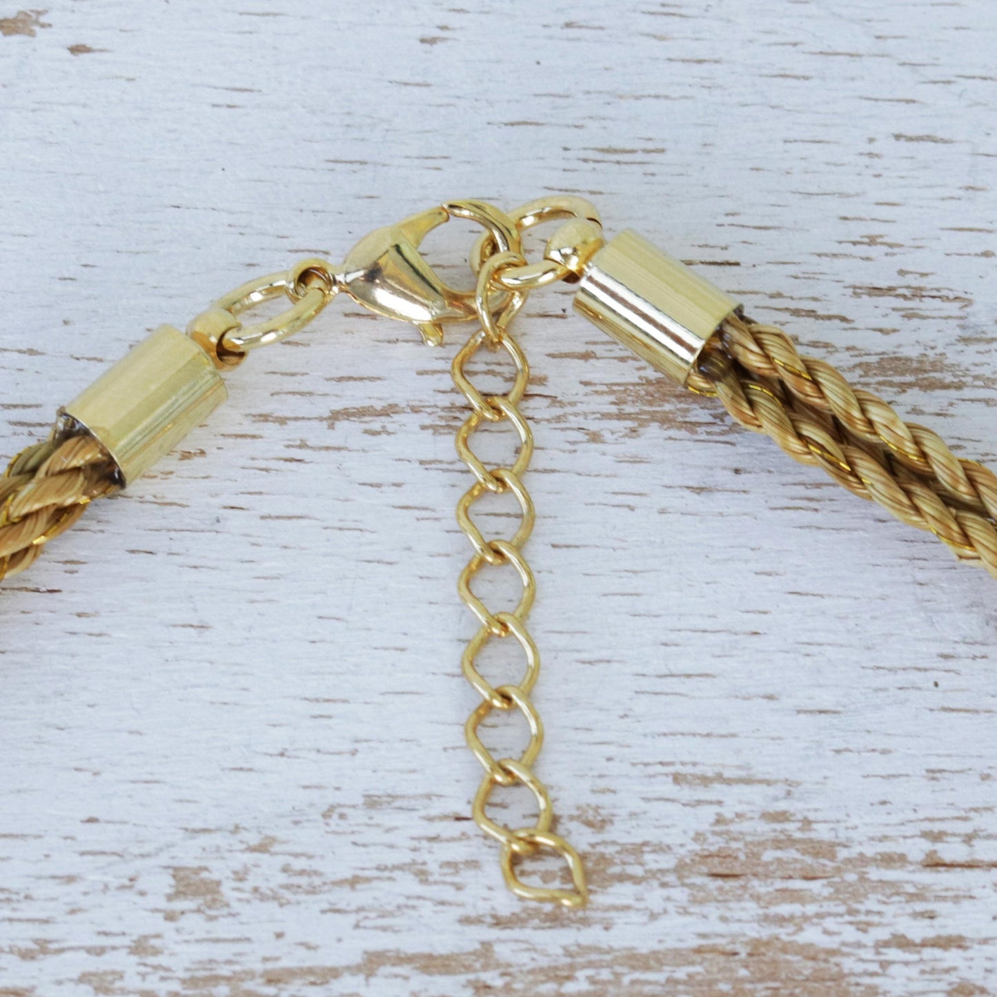 Whole Heart Golden Grass Necklace with Green Quartz