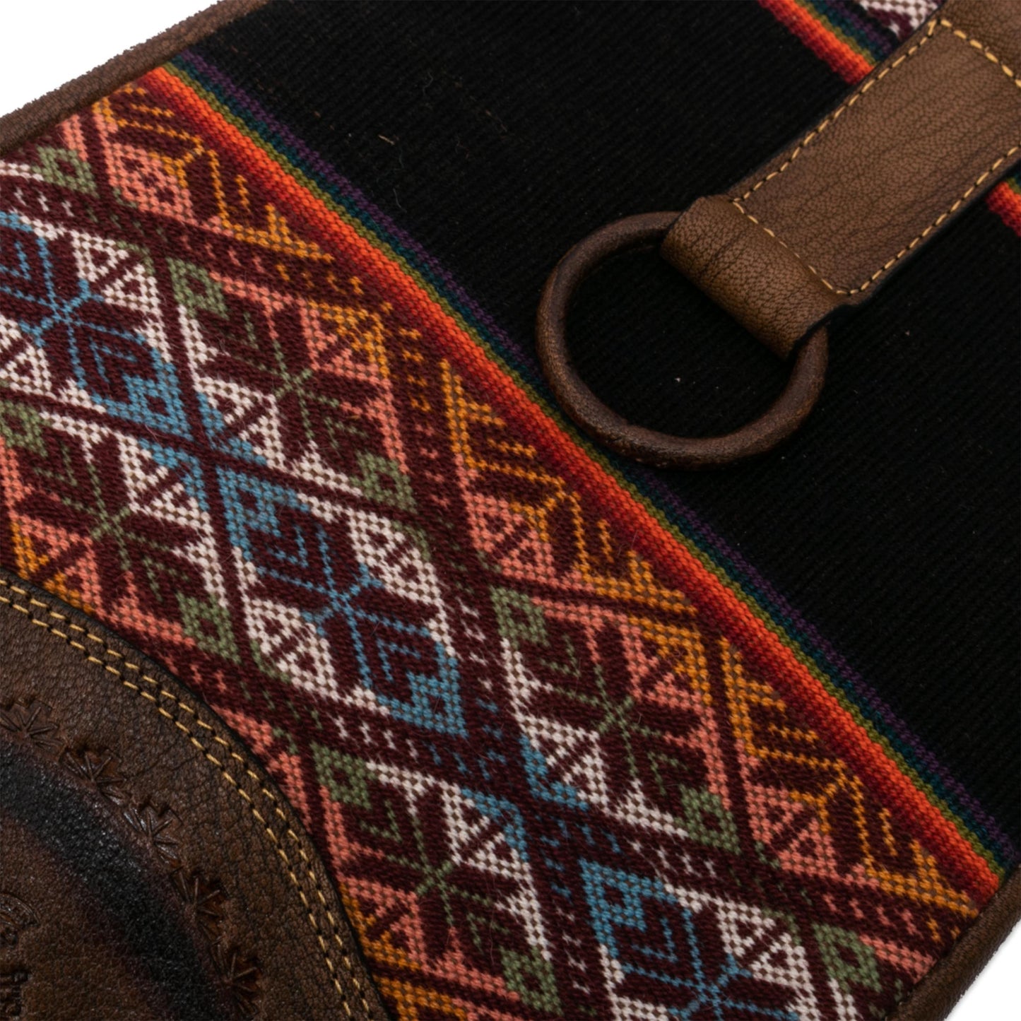 Inca Treasure Hand Loomed Wool and Leather Backpack