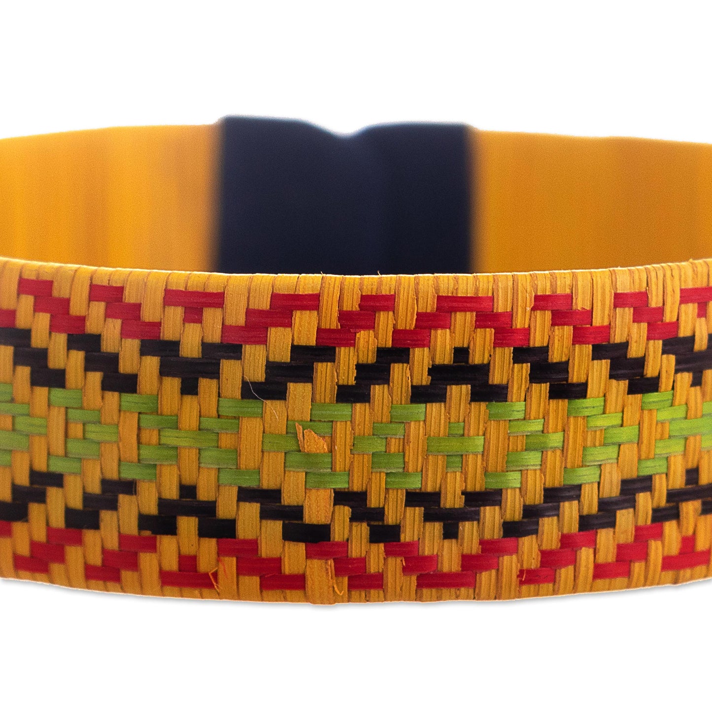 Caribbean Sun Multicolored Natural Fiber Cuff Bracelet