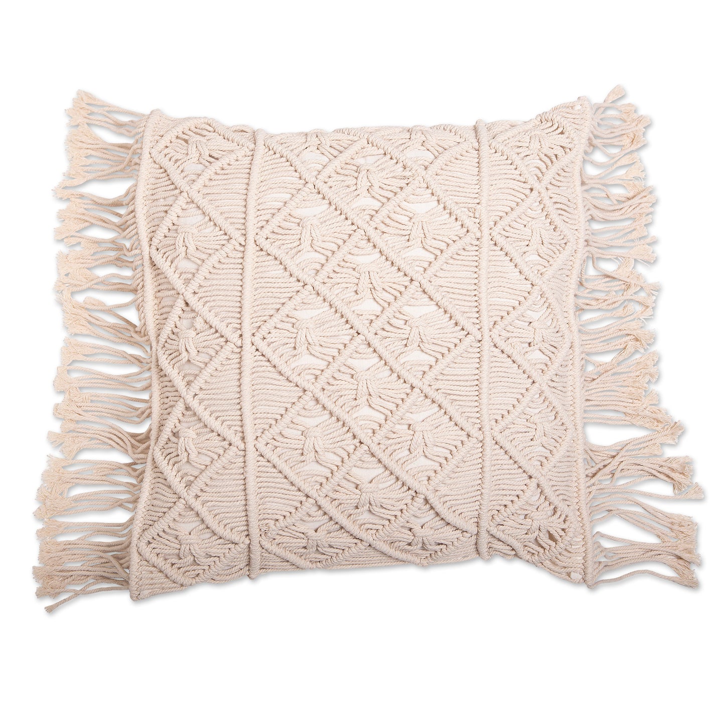 Cloud Cover Handmade Cotton Macrame Cushion Cover