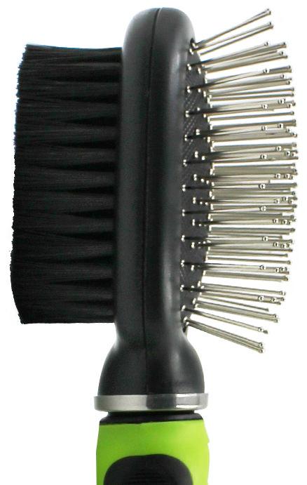 Pet Life® Flex Series Pin & Bristle Brush