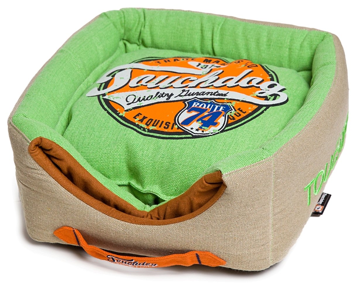 Touchdog® Vintage Printed Dog House Bed