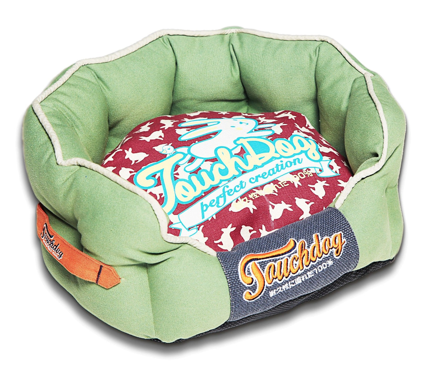 Touchdog® Rabbit-Spotted Premium Dog Bed